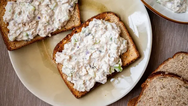 'Video thumbnail for Canned Salmon Salad Recipe'