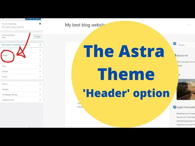 Video thumbnail for How To Customize The Header On Astra