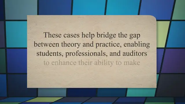 Video thumbnail for Financial Accounting Cases