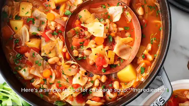 Video thumbnail for cabbage soup recipe