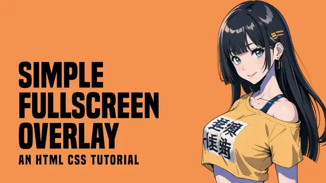 Video thumbnail for Simple Fullscreen Overlay In HTML CSS