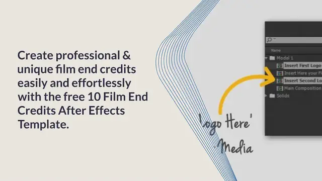 Video thumbnail for FREE – 10 Film End Credits After Effects Template