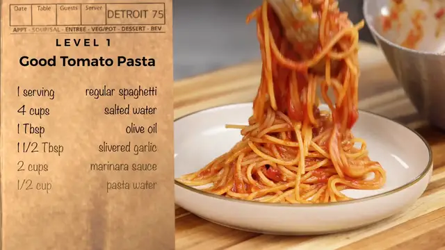 'Video thumbnail for 3 Levels of Tomato Pastas; Basic to Ultimate ¦ Full Recipes (720p 24fps)'