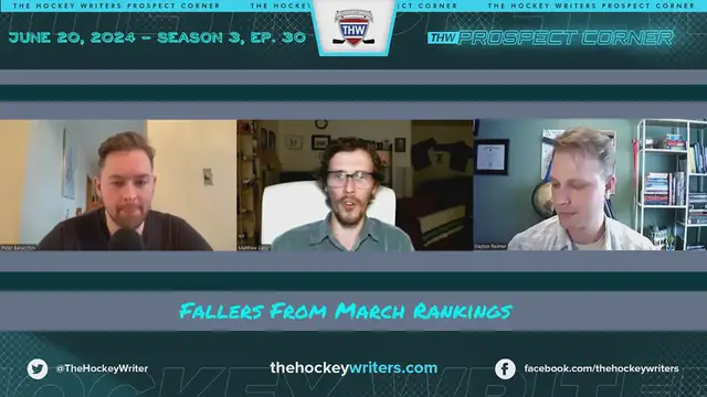 Video thumbnail for Fallers From Peter's Last List - 2024 NHL Draft Final Rankings