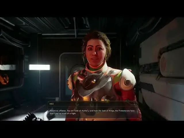 'Video thumbnail for The Outer Worlds 2 - Above and Beyond Repair: Meet Inez (Grafted Soldier) at Ministry of Accuracy'