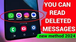 'Video thumbnail for How to read deleted messeges on WhatsApp, Messenger and Instagram. NEW METHOD 2024!!!'
