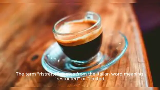 Video thumbnail for Ristretto - A more concentrated shot of espresso