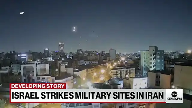 Video thumbnail for The latest on Israeli airstrikes on military sites in Iran