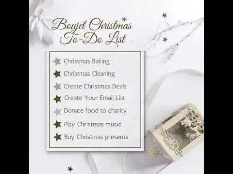 Video thumbnail for Christmas is approaching, what's  on your to do list?
