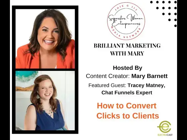Video thumbnail for 207. How to Convert Clicks to Clients With Chat Funnels Expert, Tracey Matney