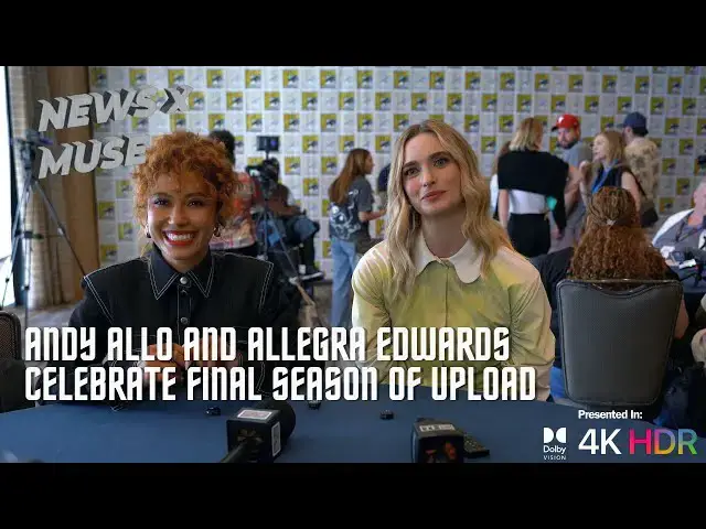 'Video thumbnail for Andy Allo and Allegra Edwards Celebrate Final Season of Upload'