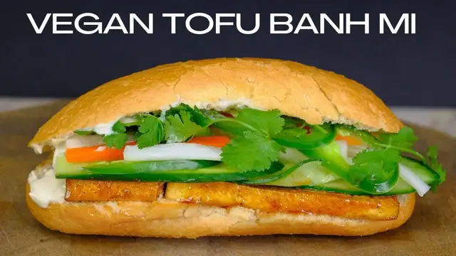 Video thumbnail for Vegan Tofu Banh Mi Recipe Bonanza: Elevate Your Taste Buds with this Amazing Sandwich