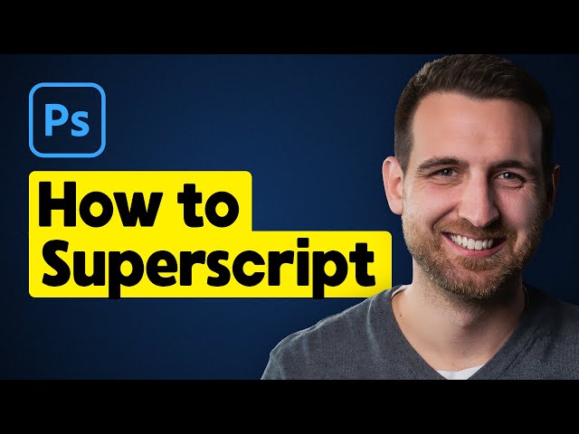 Video thumbnail for How to Superscript in Photoshop