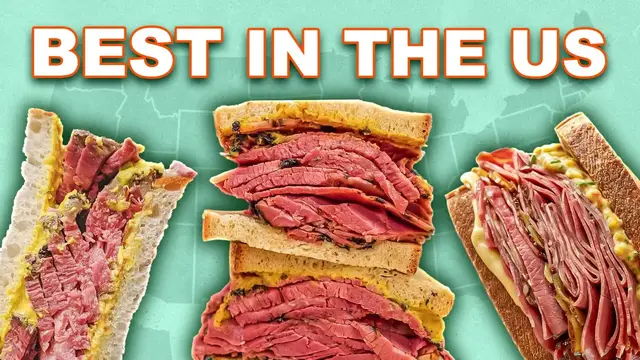 Video thumbnail for The Best Pastrami Sandwiches You Can Find In The US
