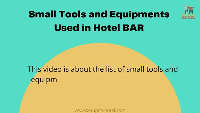 Video thumbnail for List of Small Tools and Equipments Used in Hotel and resturants BAR