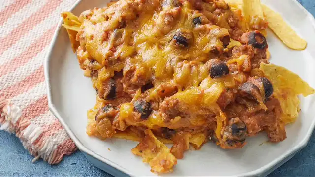 Video thumbnail for taco casserole recipe