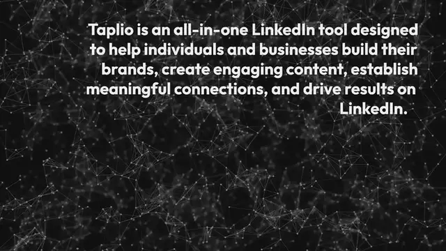 Video thumbnail for Meet Taplio: The AI-powered LinkedIn Tool for Personal Branding and Business Growth