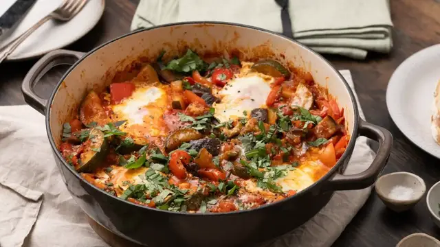 'Video thumbnail for Breakfast Ratatouille Shakshuka Recipe'