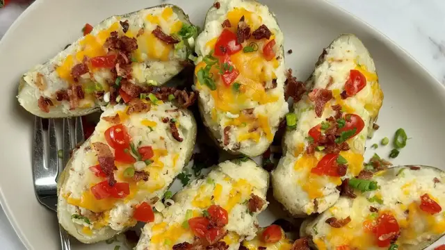 'Video thumbnail for Ultimate Loaded Twice-Baked Potatoes Recipe'