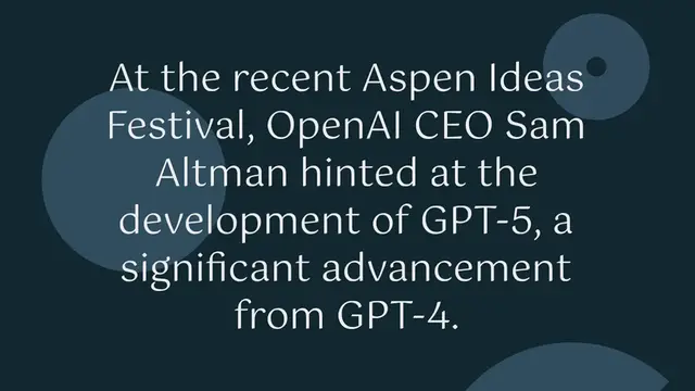 Video thumbnail for OpenAI CEO Sam Altman Hints at GPT-5: Promising Major Improvements