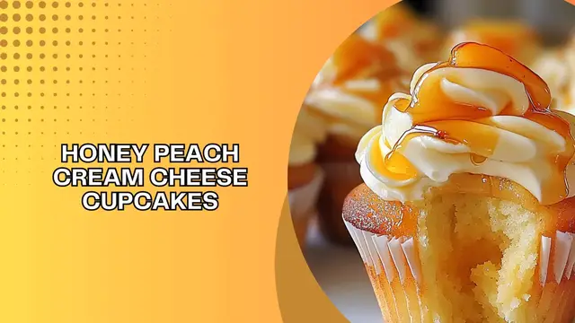 Video thumbnail for Honey Peach Cream Cheese Cupcakes