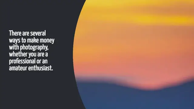 Video thumbnail for How To Make Money With Photography