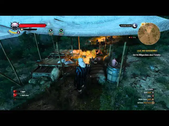 Video thumbnail for The Witcher 3: Wild Hunt - Bandit Camp Fight, Amateurs Armor Repair Kit & Grennel Looted