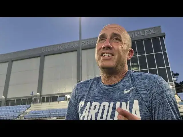 Video thumbnail for #UNC women's soccer coach Damon Nahas after exhibition win over South Carolina