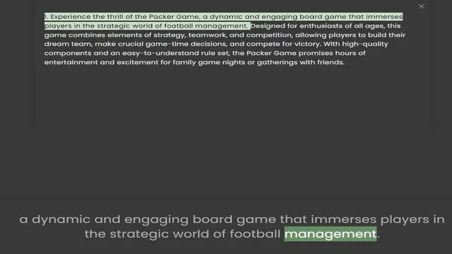 Video thumbnail for players in the strategic world of football management. Designed for enthusiasts of all ages, this game combines elements of strategy, teamwork, and competition, allowing players to build their dream team, make crucial game-time decisions,