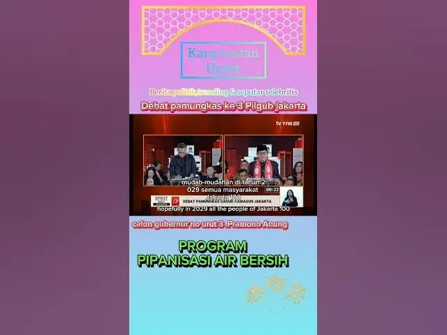 Video thumbnail for #news #berita #debatpilgub #prabowo #shorts