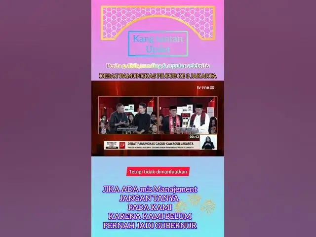 Video thumbnail for #news #beritaterkini #politics #debat #prabowo