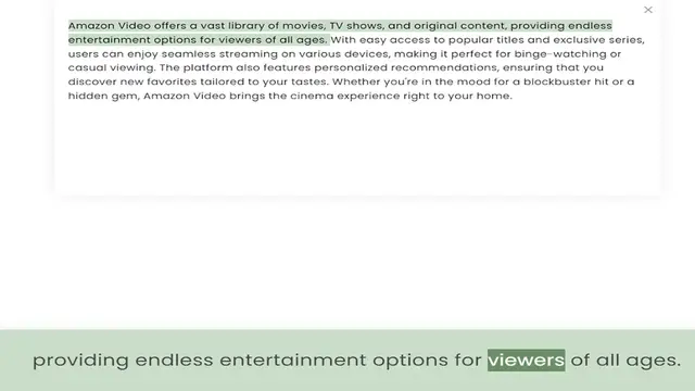 Video thumbnail for entertainment options for viewers of all ages. With easy access to popular titles and exclusive series, users can enjoy seamless streaming on various devices, making it perfect for binge-watching or casual viewing. The platform also featu