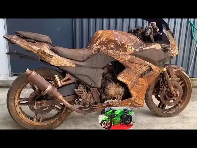 Video thumbnail for KAWASAKI Ninja Restoration | Restored KAWASAKI Sport Motorcycle | Old Bike Restoration