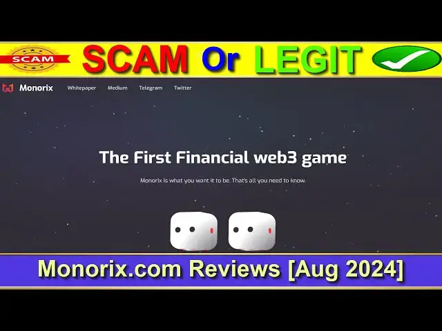 Video thumbnail for Monorix Reviews (Aug 2024) - Is Monorix.Com A Scam Or Legit Site? Find Out! | Product Review