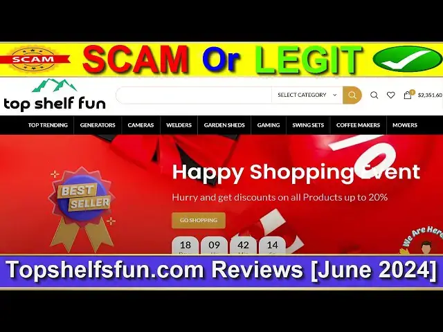 Video thumbnail for Topshelfsfun Reviews (June 2024) - Is This A Legit E-Commerce Site? Find Out! | Product Review
