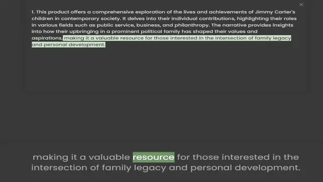 Video thumbnail for children in contemporary society. It delves into their individual contributions, highlighting their roles in various fields such as public service, business, and philanthropy. The narrative provides insights into how their upbringing in a