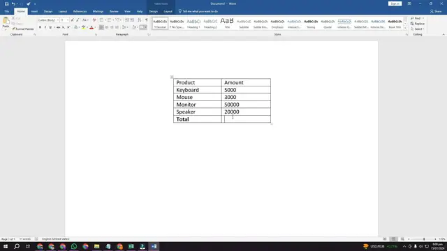 Video thumbnail for how to Total in Ms Word Trick