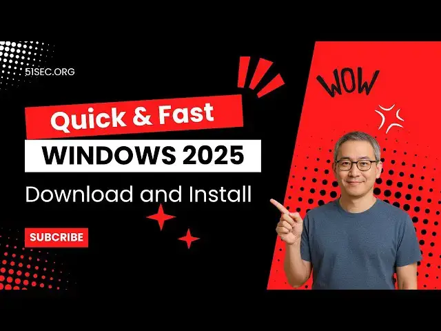 'Video thumbnail for Free Windows Server 2025 Download and Install (Quick & Fast) - Good for old and slow old computer'