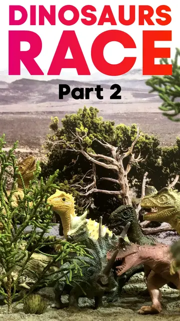 'Video thumbnail for Dinosaurs Race - Part 2 #shorts'