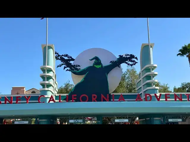 Video thumbnail for Oogie Boogie Returns to Disney California Adventure Entrance Ahead of Halloween Time 4K