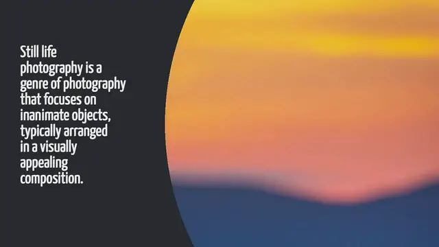 Video thumbnail for What Is Still Life Photography