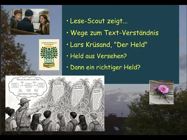 Video thumbnail for „Lese-Scout: Schnell durchblicken – Lars Krüsand, »Der Held«" - aus Versehen, der sich retten kann