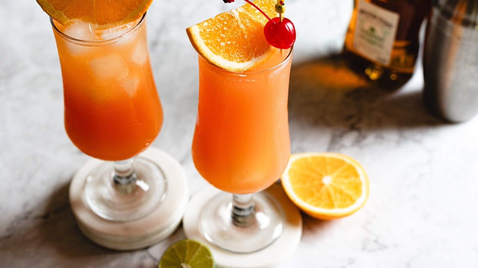 Video thumbnail for Classic Hurricane Cocktail Recipe