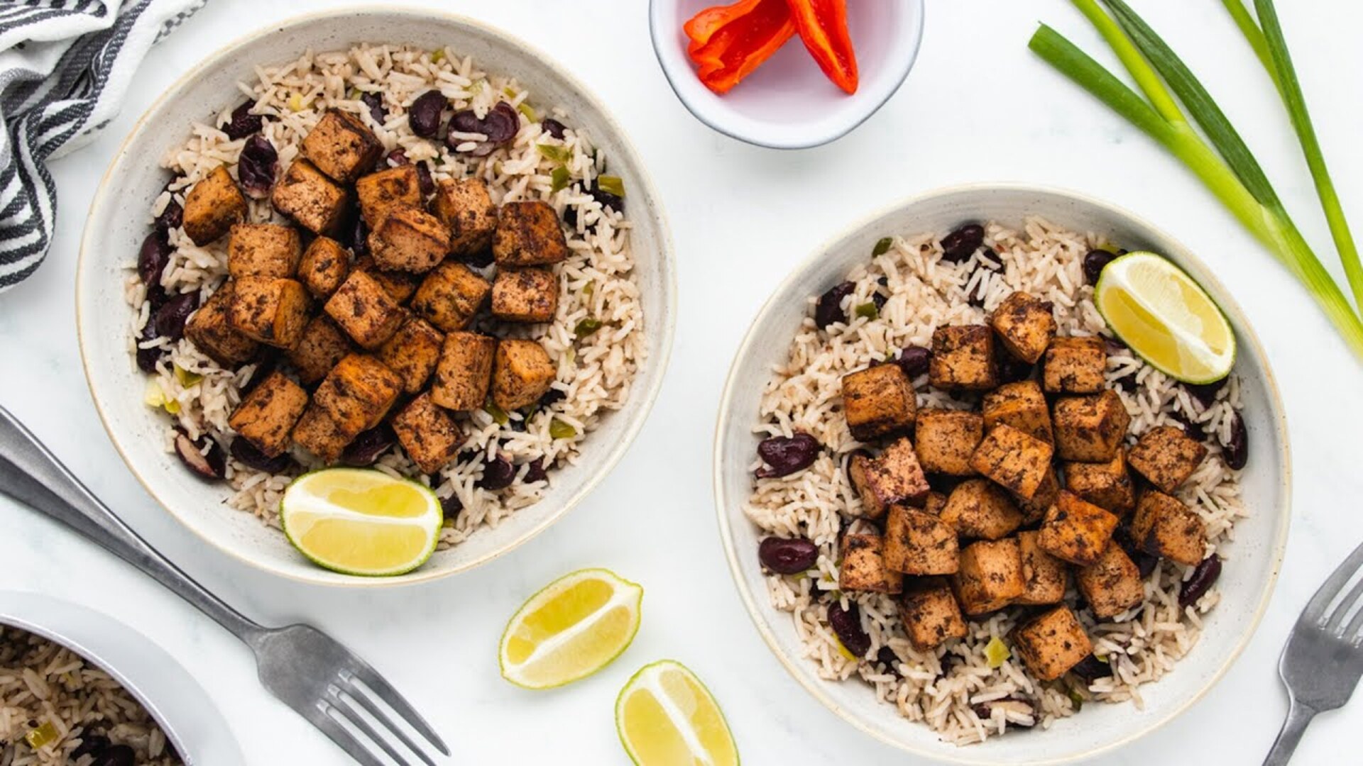Video thumbnail for Marinated Jerk Tofu Recipe