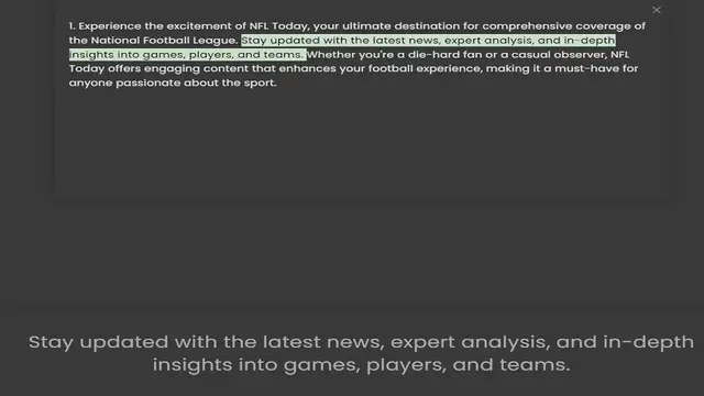 Video thumbnail for the National Football League. Stay updated with the latest news, expert analysis, and in-depth insights into games, players, and teams. Whether you're a die-hard fan or a casual observer, NFL Today offers engaging content that enhances yo