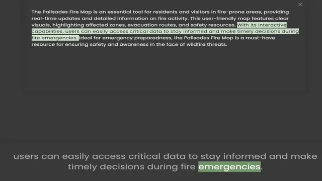 Video thumbnail for real-time updates and detailed information on fire activity. This user-friendly map features clear visuals, highlighting affected zones, evacuation routes, and safety resources. With its interactive capabilities, users can easily access c