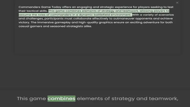 Video thumbnail for their tactical skills. This game combines elements of strategy and teamwork, allowing players to assume the roles of commanders in a dynamic battlefield environment. With a variety of scenarios and challenges, participants must collaborat