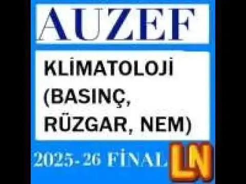 Video thumbnail for Klimatoloji (Basınç Rüzgâr Nem) 2025-2026 Final Soruları