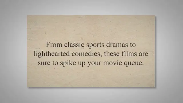 'Video thumbnail for Spiking Up Your Netflix Queue: The 9 Best Volleyball Movies You Can't Miss'