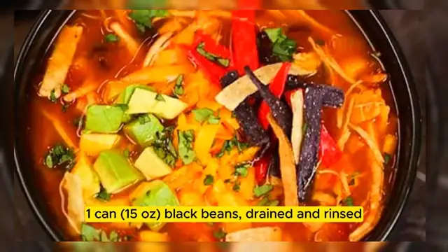 Video thumbnail for Zesty Slow Cooker  Chicken Tortilla Soup Delight